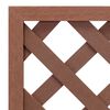 vidaXL Trellis Planter Brown Wood-Plastic Composite (WPC)