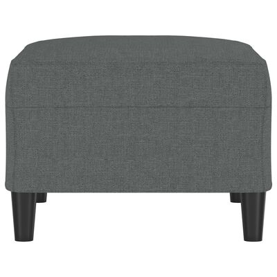 vidaXL Footstool Dark Gray 27.6"x21.7"x16.1" Fabric