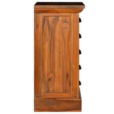 vidaXL 5-Drawer Cabinet 13.8"x11.8"x23.6" Solid Teak Wood