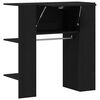 vidaXL Hallway Cabinet with Shelf Black Oak 38.39 x 14.57 x 38.98 in