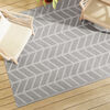 vidaXL Outdoor Carpet Grey Polypropylene 63 in x 90 in
