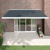 vidaXL Retractable Awning Anthracite
