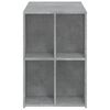 vidaXL Desk Concrete Gray Engineered Wood Medium Storage Desk