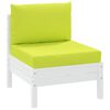 vidaXL Pallet Cushion Bright Green Oxford fabric (100% polyester) Standard
