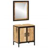 vidaXL Bathroom Furniture Set Multicolor Solid mango wood and iron Compact