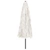 vidaXL Garden Parasol White Polyester Large Foldable Garden Parasol