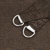 vidaXL Sun Sail Brown High-Density Polyethylene (HDPE) 13.1x13.1x19.0 ft
