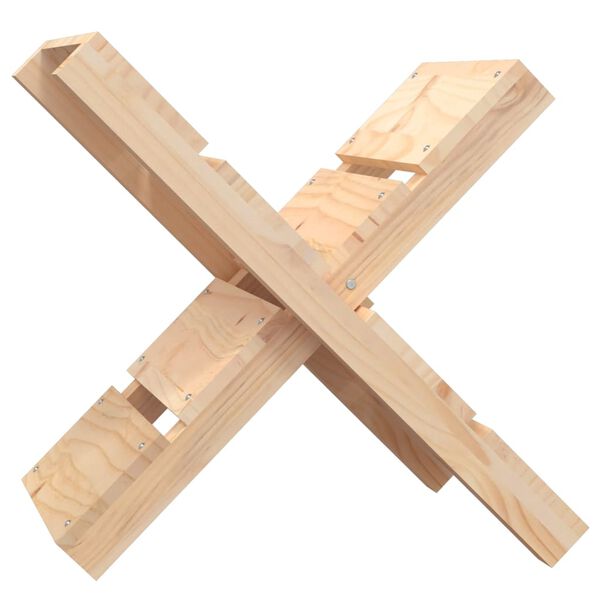 vidaXL Log Holder 18.5x15.6x18.9" Solid Wood Pine
