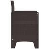 vidaXL Garden Chair 4 pcs Brown 20.87 x 19.29 x 33.46 in Polypropylene