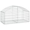 vidaXL Gabion Basket Silver Galvanized iron 39.4 x 19.7 x 23.6 in