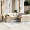 vidaXL Garden Sofa Set Beige