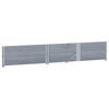vidaXL Pallet Collars 2 pcs Grey 59.1x39.4" Solid Wood Pine