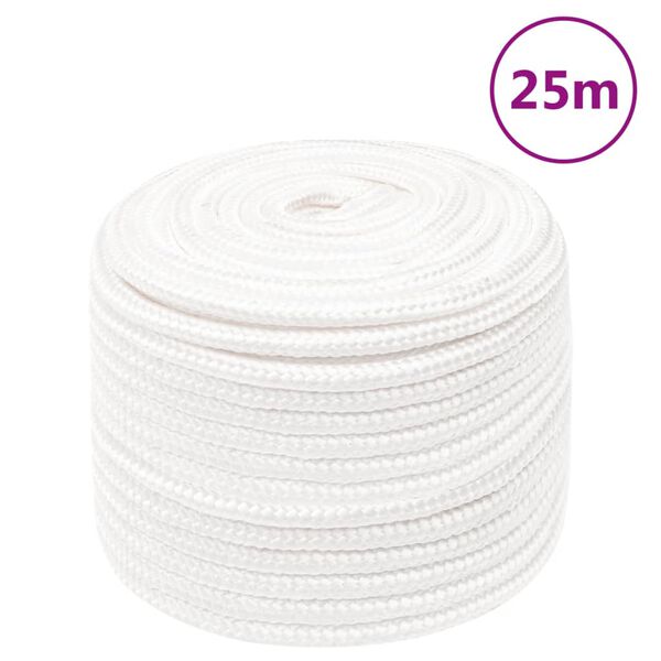 vidaXL Boat Rope Full White 0.47 " 82.0 ' Polypropylene