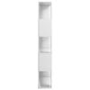vidaXL Book Cabinet High gloss white Engineered wood