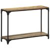 vidaXL Console Table Multicolored Solid Reclaimed Wood, Powder-Coated Steel