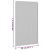 vidaXL Insect Screen White, Black Fiberglass, Polyethylene 31.5 x 55.1 in