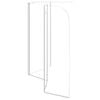 vidaXL Bath Enclosure 47.2x27.2x51.2" Tempered Glass Transparent