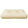 vidaXL Pallet Cushion Cream 100% polyester 9.0" x 9.0" x 1.5