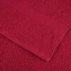 vidaXL Sauna Towel Set of 10 Red 100% Cotton Large Bath Towel