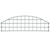 vidaXL Arched Garden Fence Set 30.4"x10.2" Green