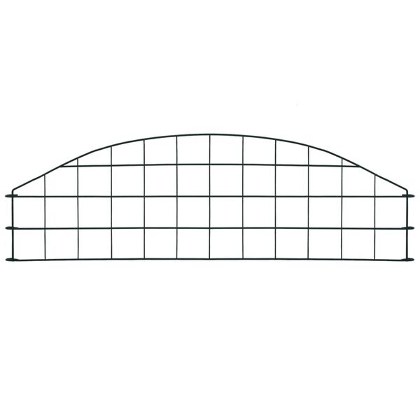 vidaXL Arched Garden Fence Set 30.4"x10.2" Green