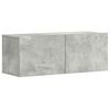 vidaXL TV Cabinet Concrete Grey Engineered Wood Medium TV Cabinet