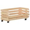 vidaXL Vegetable Trolley 30.3"x11.8"x31.5" Solid Wood Pine