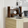 vidaXL Desk Organiser Smoked Oak 15.2x6.7x15.4" Engineered wood