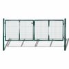 vidaXL Garden Mesh Gate Fence Door Wall Grille 118.1x29.5"