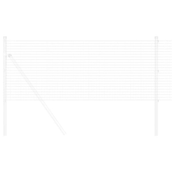 vidaXL Welded Wire Fence Silver 0.6 x 25 m