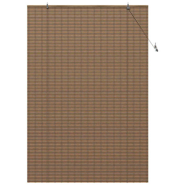 vidaXL Window Blind Geometric Brown 59.1" x 86.6" bamboo