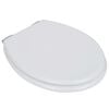 vidaXL Toilet Seats with Soft Close Lids 2 pcs MDF White (2x140798)