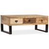 vidaXL Coffee Table Natural Wood Solid Mango Wood Medium Coffee Table