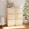 vidaXL Sideboard Set of 2 Natural Solid Pine Medium Sideboard