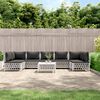 vidaXL Garden Lounge Set White Woven fabric, powder-coated steel, textilene