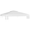 vidaXL 2-Tier Gazebo Top Cover 1 oz/ft² 9.8'x9.8' White