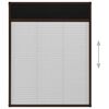 vidaXL Window Screen Brown frame with black mesh