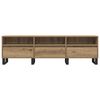 vidaXL TV Cabinet Artisan Oak Engineered wood, Iron