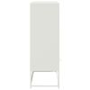 vidaXL Highboard White Cold-rolled steel 27.0 x 15.4 x 43.9 in Highboard