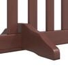 vidaXL Dog Gate Set of 10 Brown Poplar wood Foldable Dog Gate
