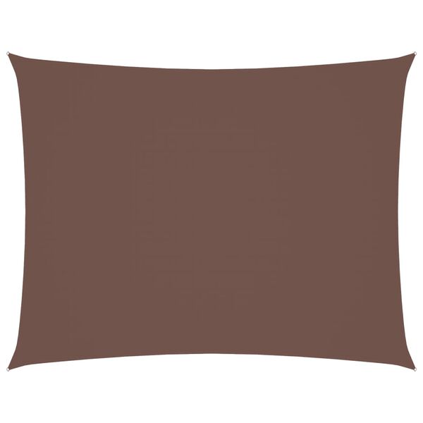 vidaXL Sunshade Sail Oxford Fabric Rectangular 16.4x19.7' Brown