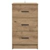 vidaXL Bedside Cabinet artisan oak 38 x 38 x 66 cm Engineered wood