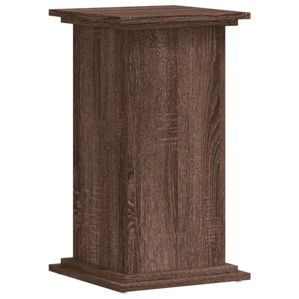 vidaXL Plant Stand Brown Oak Engineered Wood 13 x 13 x 23.6 in Durable