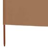 vidaXL Wind Screen Taupe Non-woven fabric 472.4 in x 63.0 in Collapsible