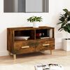 vidaXL TV Cabinet Smoked Oak Engineered Wood TV Cabinet Rectangular