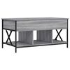vidaXL Coffee Table Gray Sonoma 39.4"x21.7"x19.7" Engineered Wood and Metal