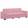 vidaXL Sofa 2 pcs Pink Fabric