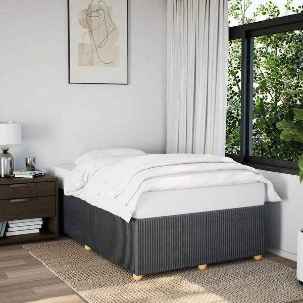 vidaXL Bed Frame Dark Gray