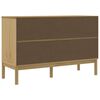 vidaXL Sideboard Wax brown Solid pinewood, engineered wood Medium