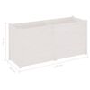 vidaXL Garden Planter White Solid Pinewood Large Durable